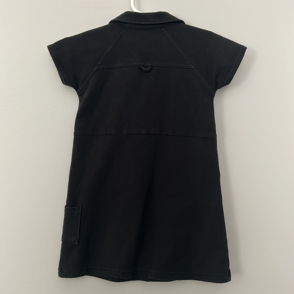 Old Navy Black Collared T Shirt Dress in Size 2T - Picture 2 of 5